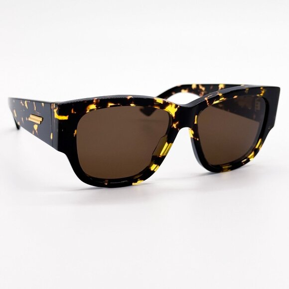 NEW BOTTEGA VENETA SUNGLASSES BV1026S 002 HAVANA WOMEN EYEWEAR BOTTEGA VENETA - Picture 5 of 8